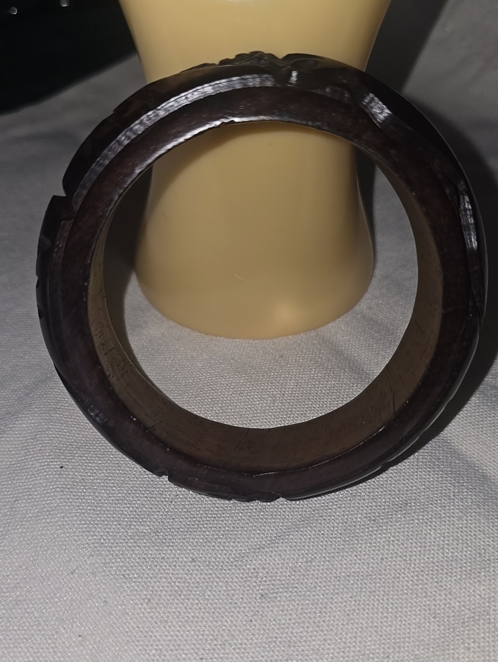 Dark Wood Bangle Bracelet